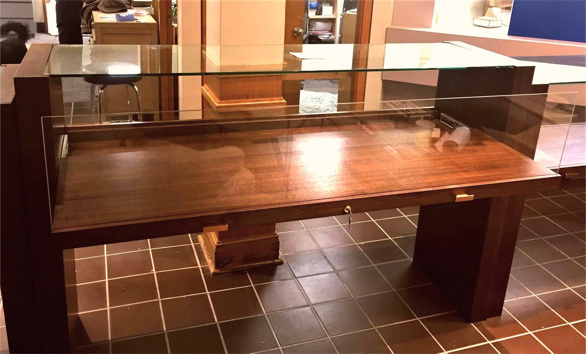 Walnut and Glass Jewelry Display Cases — Thumbnail 2