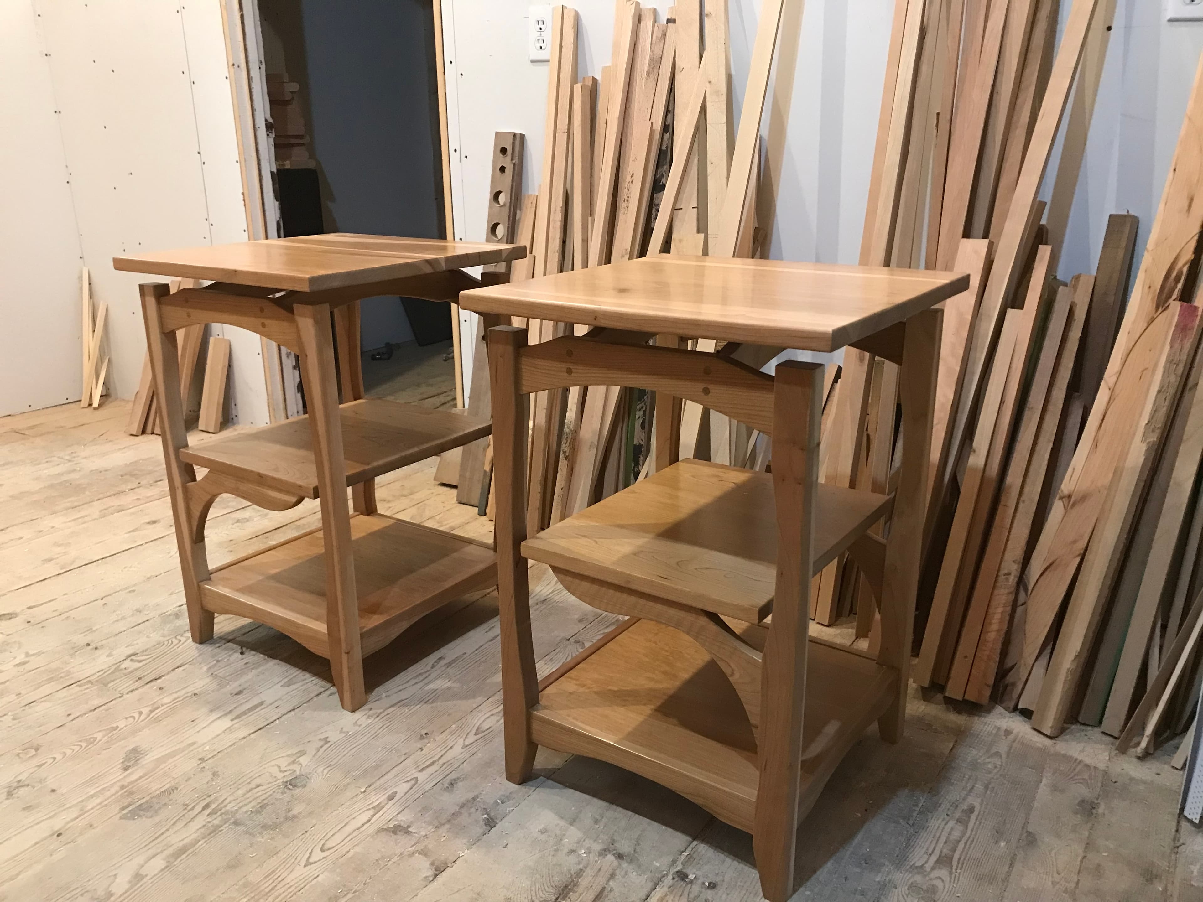 Matching End Tables with Floating Top — Image 1